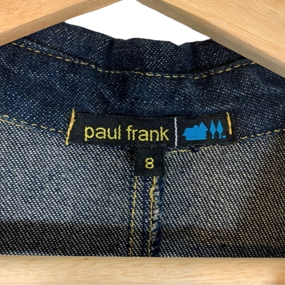 Vintage Paul Frank Denim Midi Dress Size 8 - Picture 8 of 8